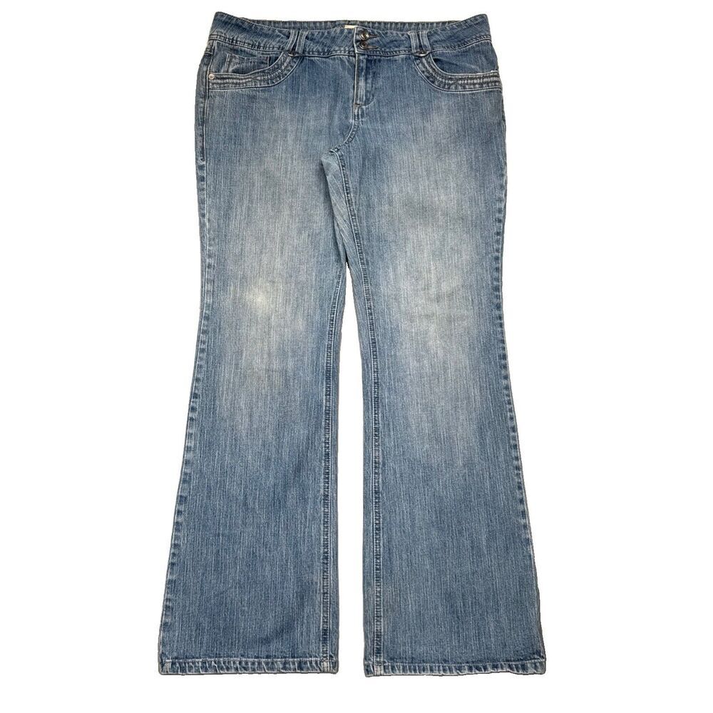 Sonoma Bootcut Jeans 16 (36x31.5) Light Medium Blue Denim Mid Rise Womens
